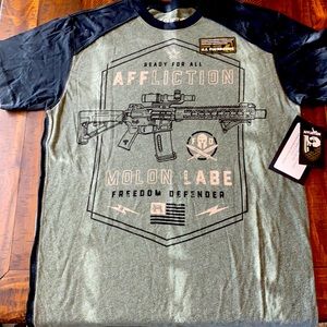 Affliction Men’s Tee Freedom Defender , Xtreme Couture G.I. Foundation